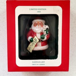 LONGS DRUGS SANTAS'S LIST Christmas Ornaments Limited Edition 1995